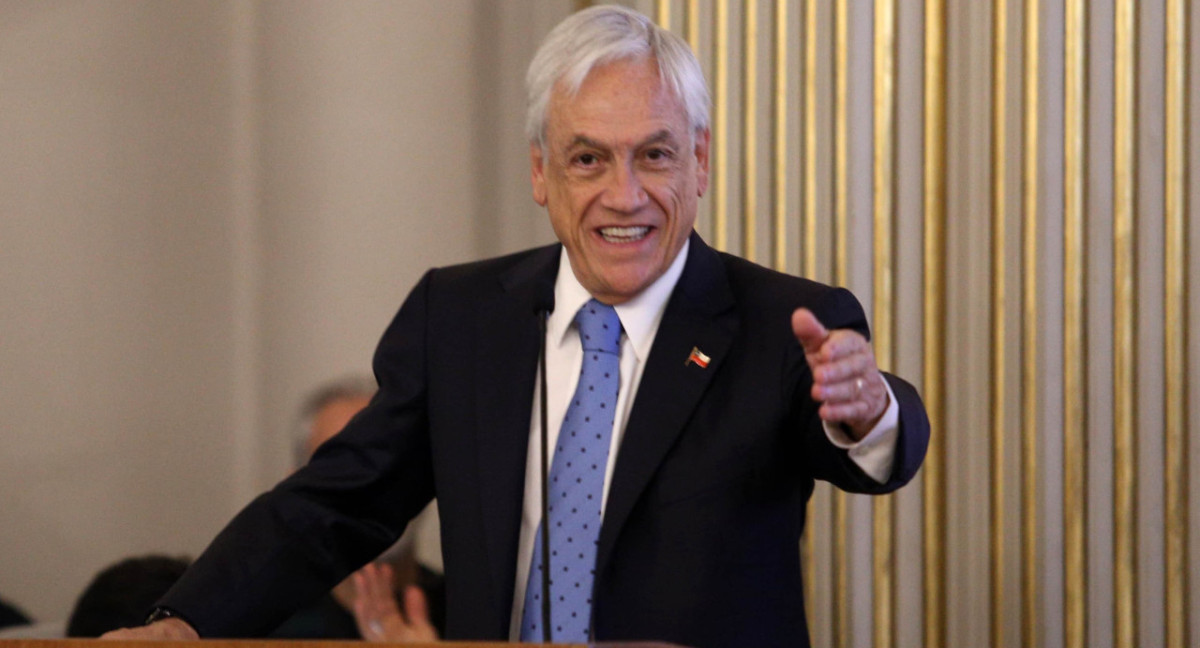 Sebastián Piñera en el encuentro del Grupo Libertad. Foto: NA.