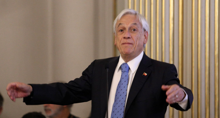 Sebastián Piñera en el encuentro del Grupo Libertad. Foto: NA.