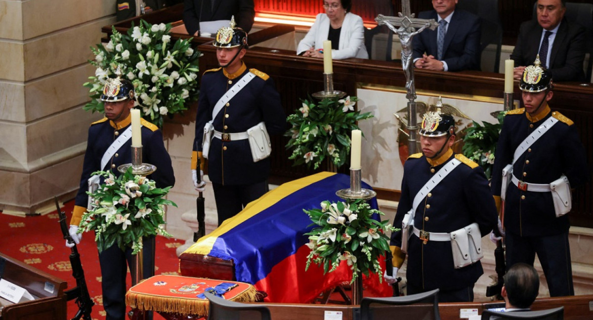 Último adiós a Fernando Botero en Colombia. Foto: Reuters