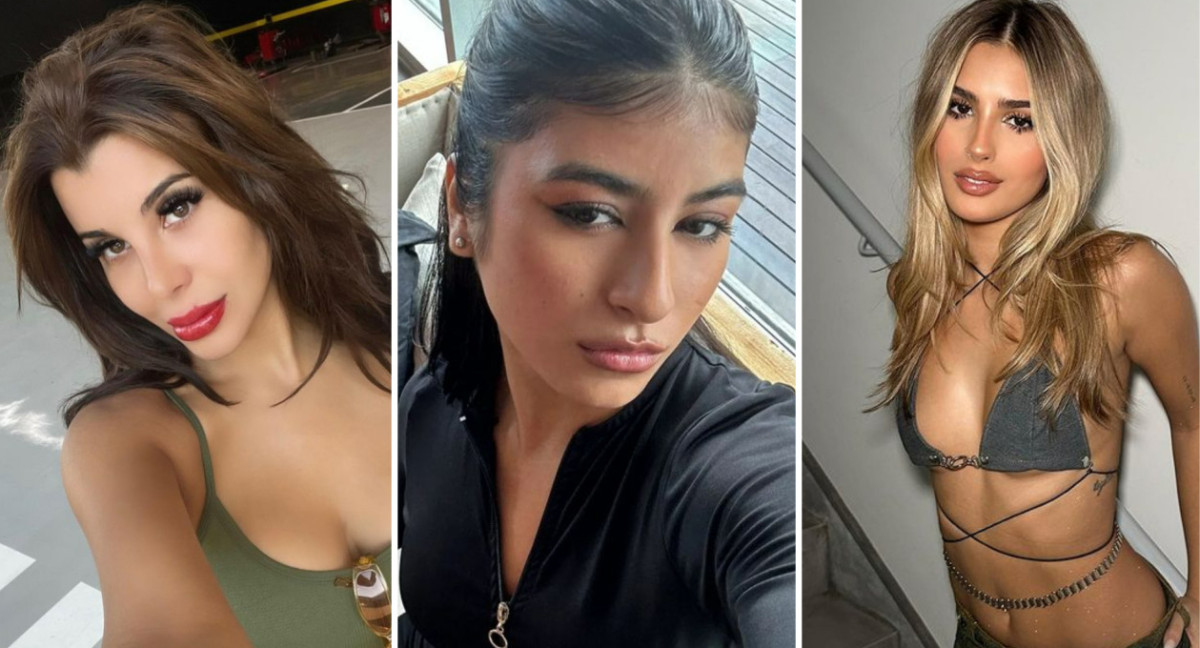 Charlotte Caniggia, Anabel Sánchez y Julieta Poggio. Fotos: Instagram.