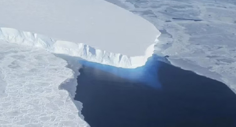 Reducción histórica del hielo marino de la Antártida