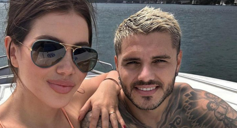 Wanda Nara y Mauro Icardi. Foto: Instagram.