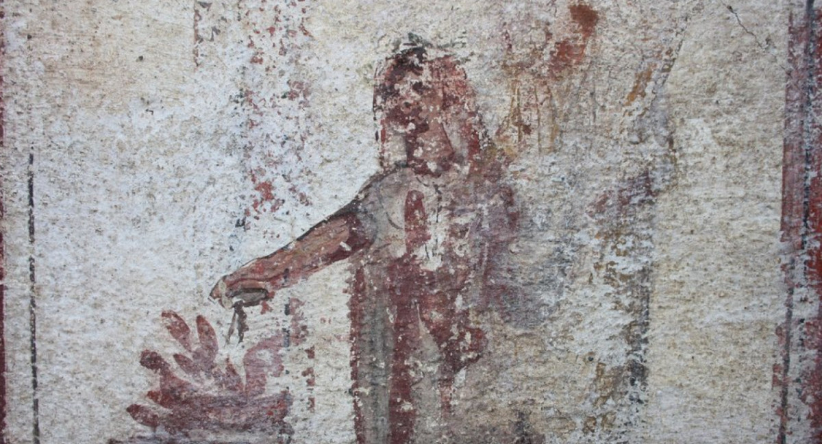 Las inscripciones figuran en el interior de la casa. Foto: Parco Archeologico di Pompei