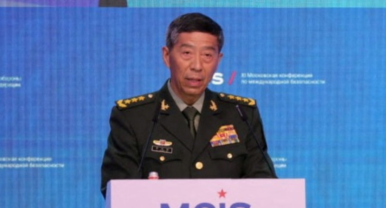 Li Shangfu, ministro de Defensa chino. Foto: Reuters.