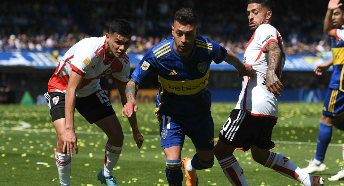 Lucas Janson; Superclásico; Boca vs. River. Foto: Télam.