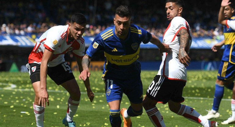 Lucas Janson; Superclásico; Boca vs. River. Foto: Télam.