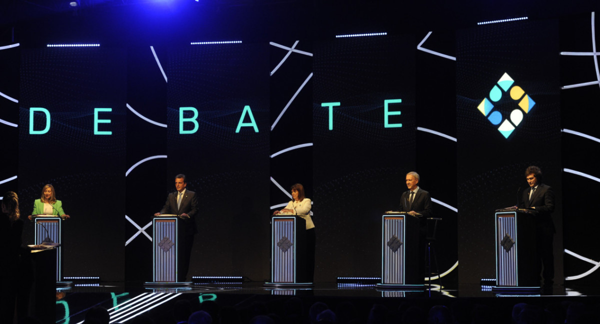 Debate presidencial. Foto: Télam.