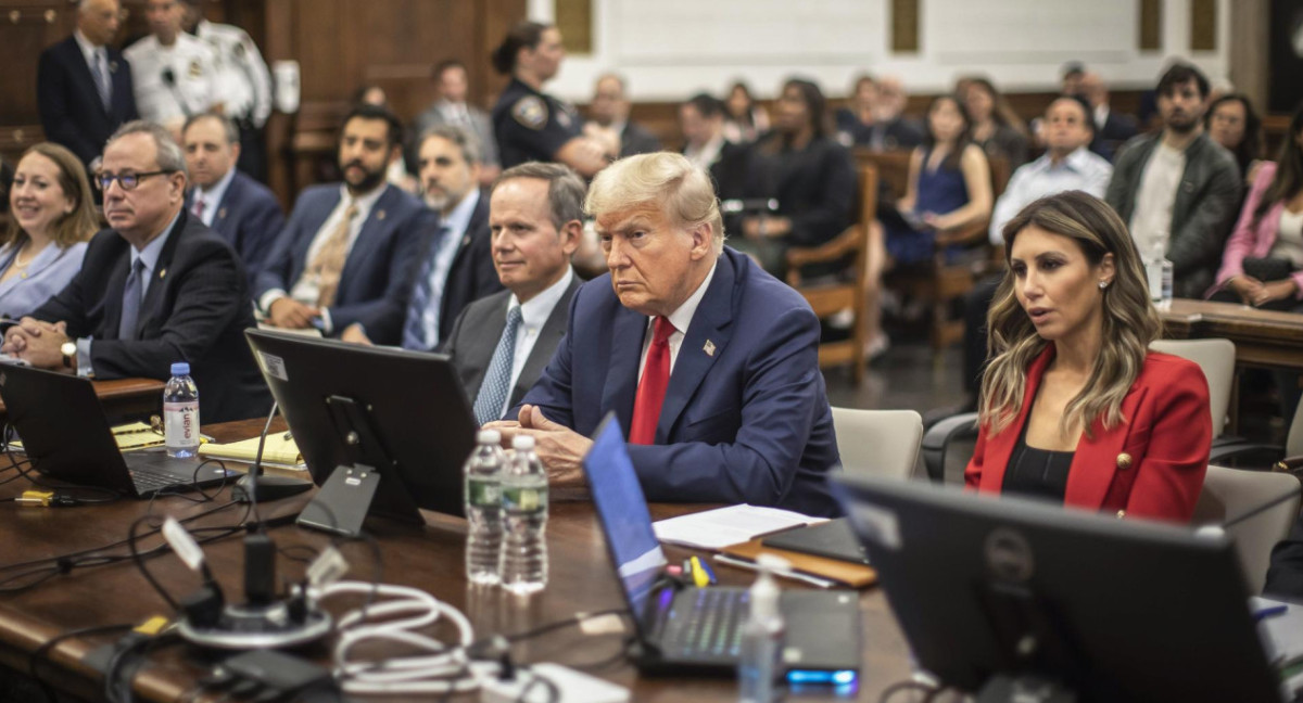 Juicio contra Donald Trump en Nueva York. Foto: EFE