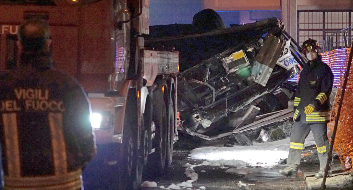 Trágico accidente en Italia. EFE.