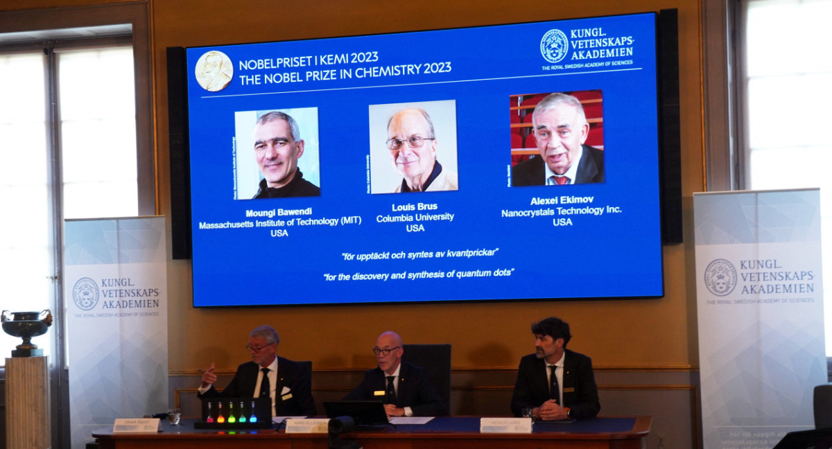 Ganadores del Premio Nobel de Química. Foto: Reuters.