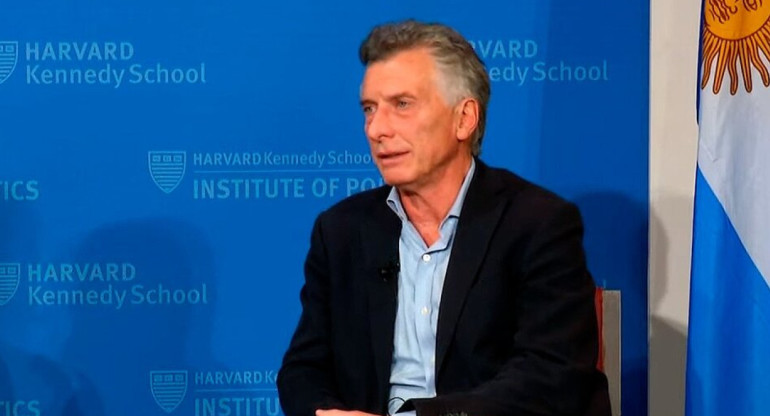 Mauricio Macri en Harvard.