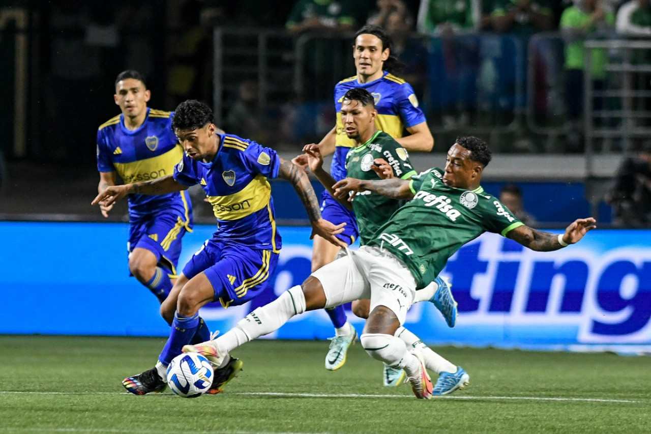 Cristian Medina; Palmeiras vs. Boca; Copa Libertadores. Foto: Télam.