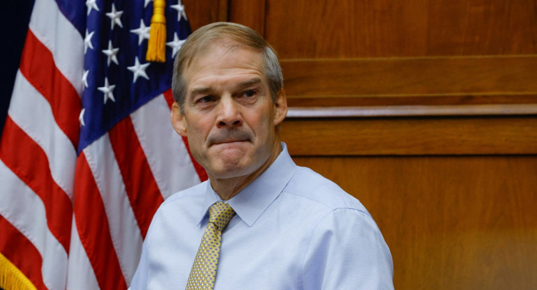 Jim Jordan podría ser el próximo líder de la Cámara de Representantes de EE.UU. Foto: Reuters.