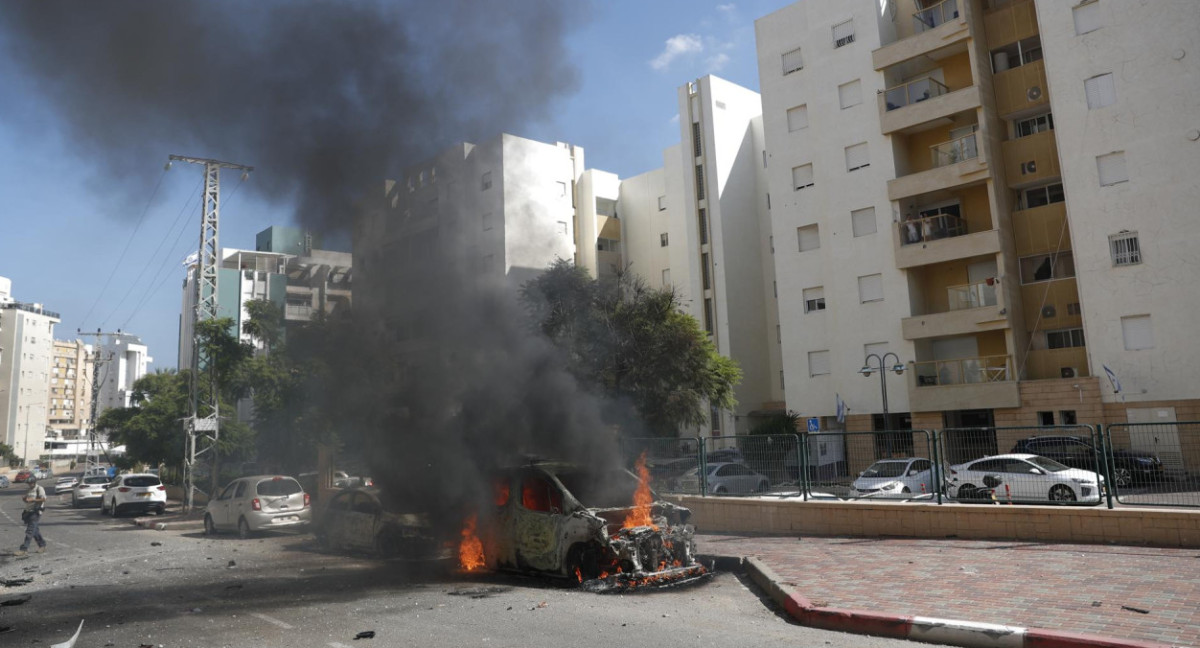 Inicio de una nueva guerra entre israelíes y palestinos. Foto: EFE