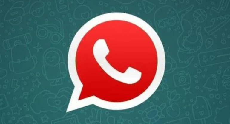 Logo de WhatsApp Plus Rojo. Foto: WABetaInfo.