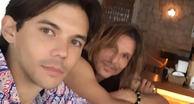 Axel Caniggia y Claudio Paul Caniggia. Foto: Instagram.