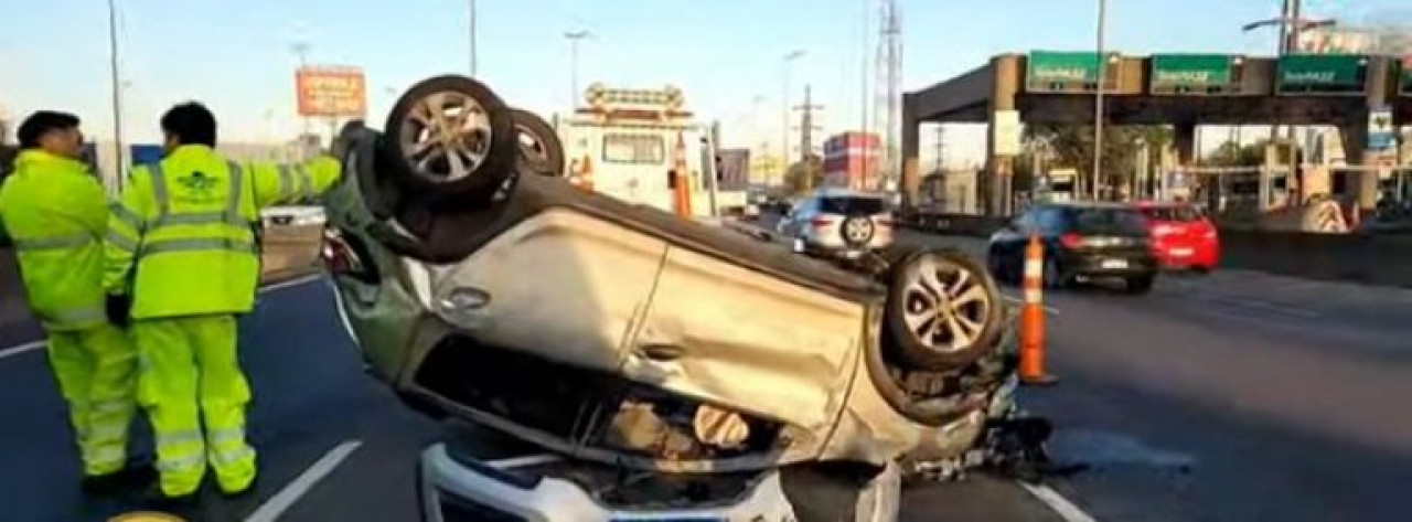 Accidente de tránsito en Panamericana. Foto: NA.