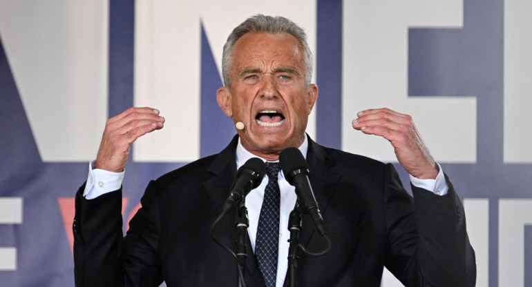 Robert Kennedy Jr. se lanzó como candidato independiente. Foto: Reuters.