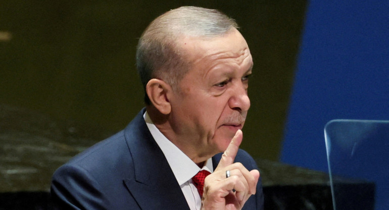 Erdogan, presidente de Turquía. Foto: Reuters.