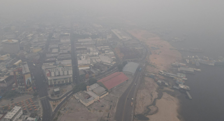 Incendios en la Amazonía afectan el aire de Brasil. Foto: Reuters.