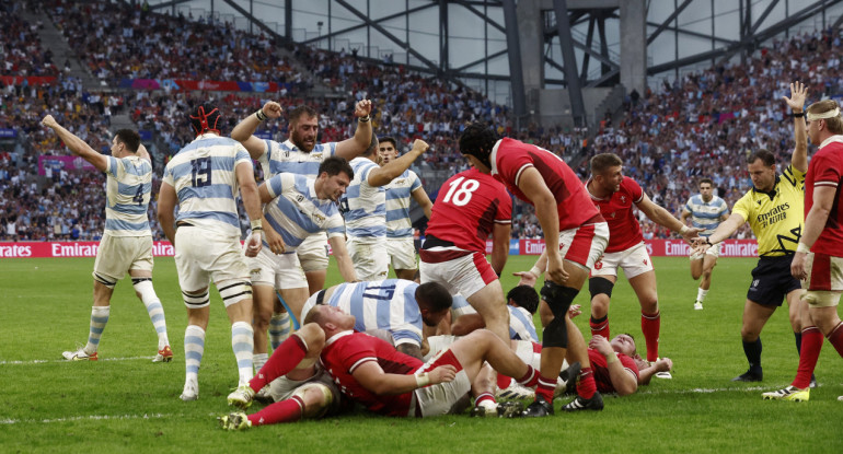 Mundial de Rugby Francia 2023, Los Pumas vs. Gales. Foto: REUTERS.