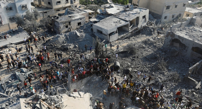 Destrucción en la Franja de Gaza. Foto: Reuters.