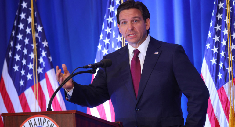 Ron DeSantis, gobernador de Florida. Foto: Reuters.