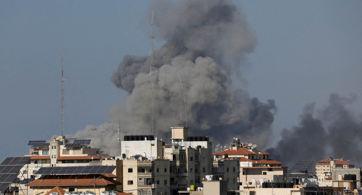 Ataque israelí en Franja de Gaza. Foto: NA.