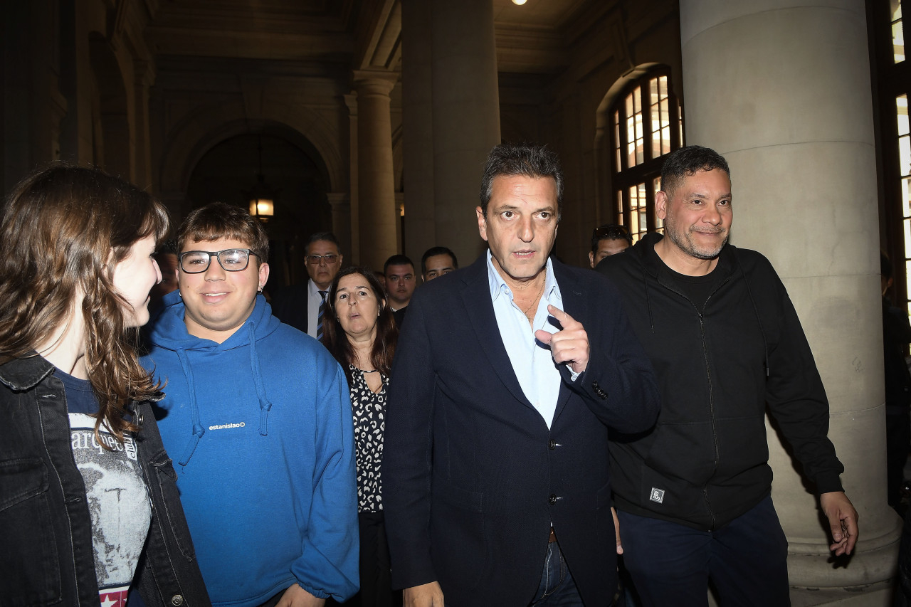 Sergio Massa en el Nacional Buenos Aires. Foto: Télam