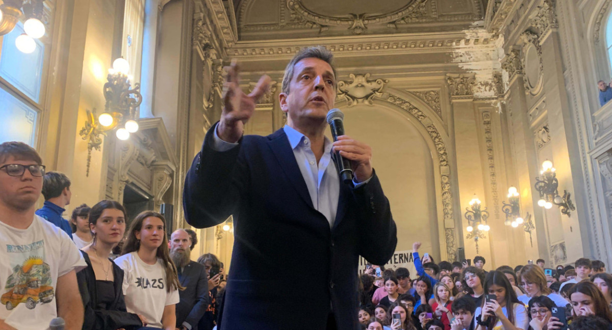 Sergio Massa en el Nacional Buenos Aires. Foto: Télam