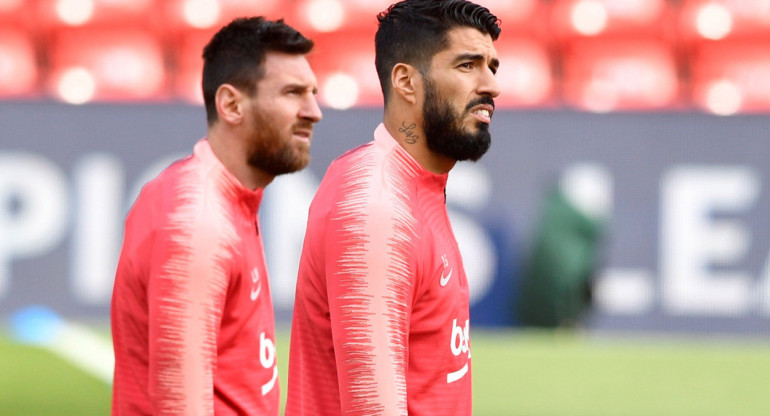 Lionel Messi y Luis Suárez. Foto: EFE