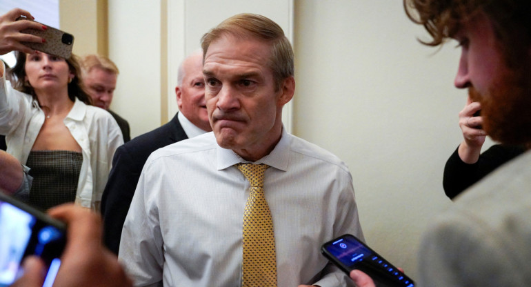 Jim Jordan en la Cámara de Representantes de EE.UU. Foto: REUTERS.