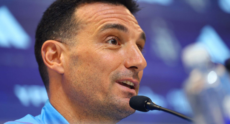 Lionel Scaloni, DT de la Selección Argentina. Foto: NA.