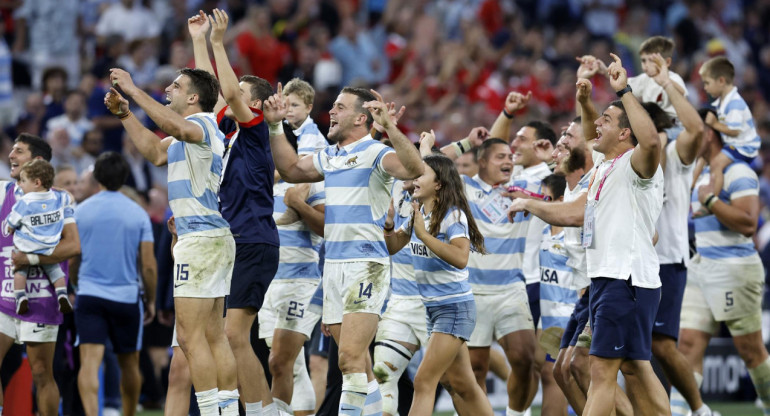 Los Pumas en el Mundial de Rugby 2023. Foto: EFE.