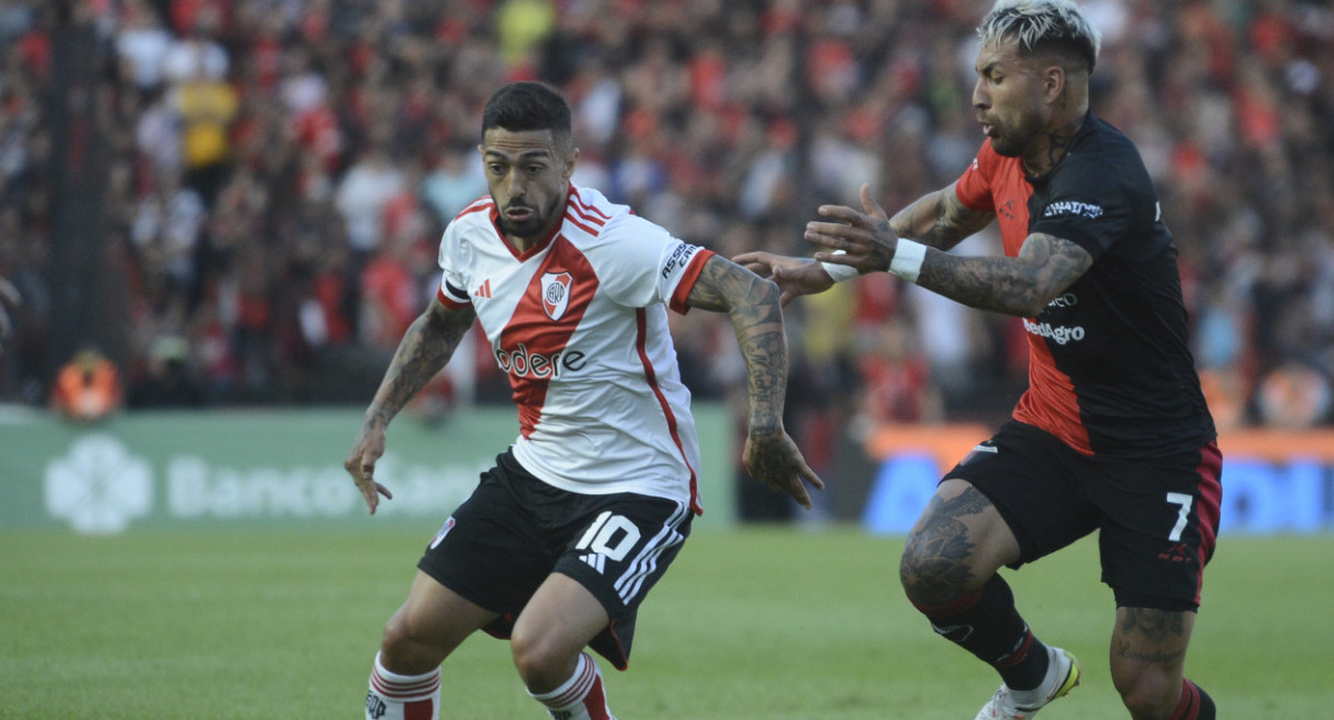 Manuel Lanzini; Colón vs River. Foto: NA.