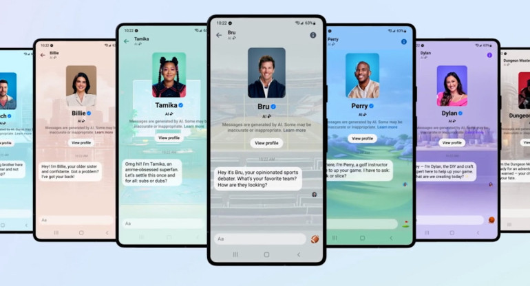 Meta AI es un nuevo asistente tipo ‘chatbot’. Foto: Meta.