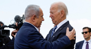 Joe Biden y el primer ministro israelí, Benjamin Netanyahu. Archivo Reuters