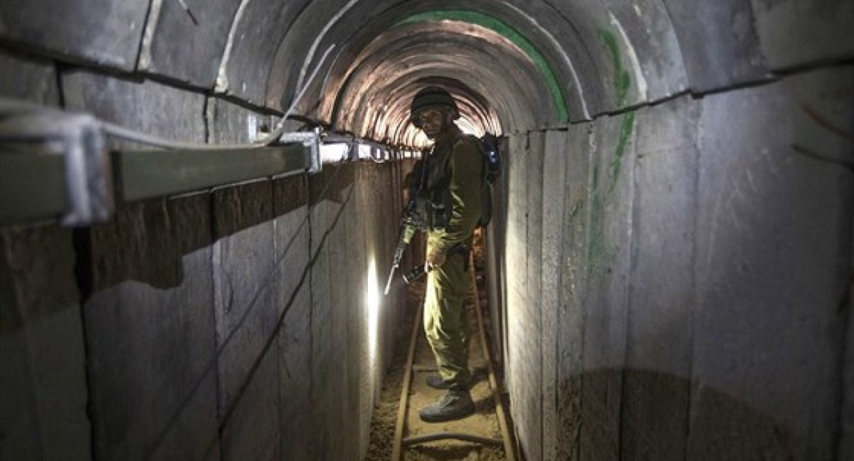 Túneles que utiliza Hamas para la guerra con Israel.