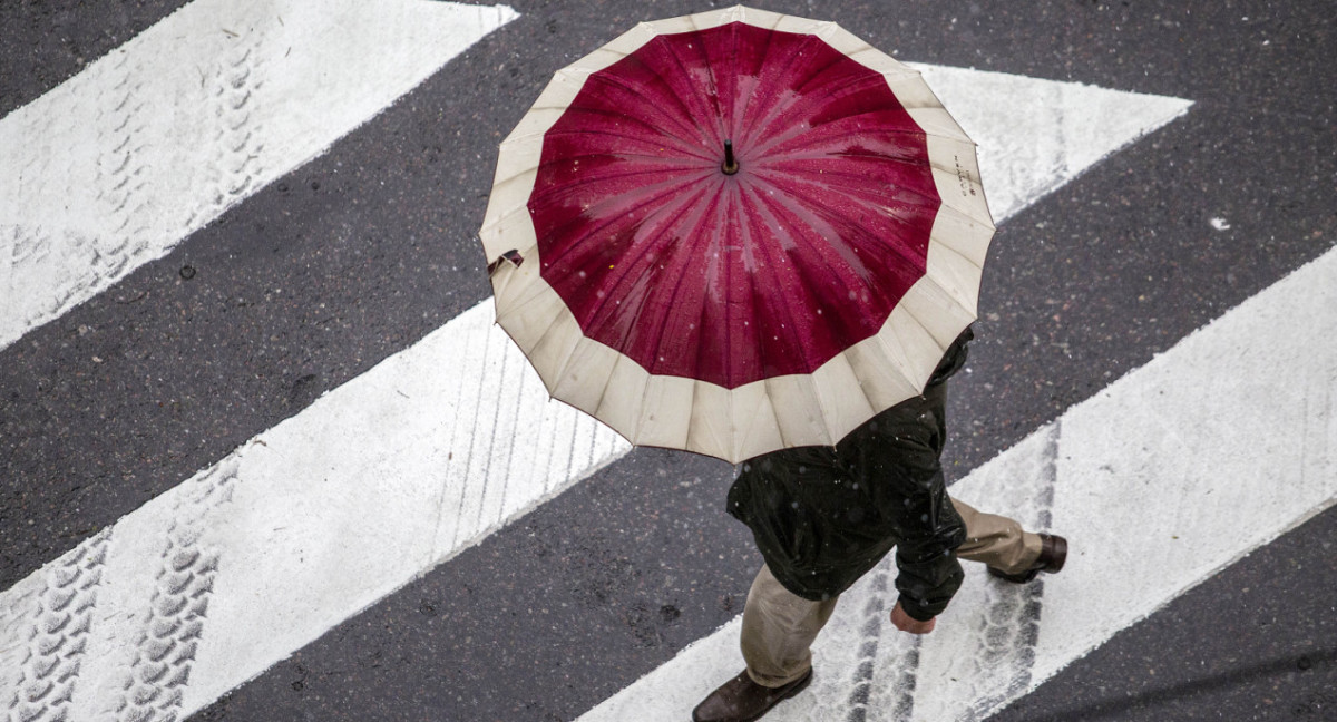 Lluvias en Buenos Aires. Foto: NA.