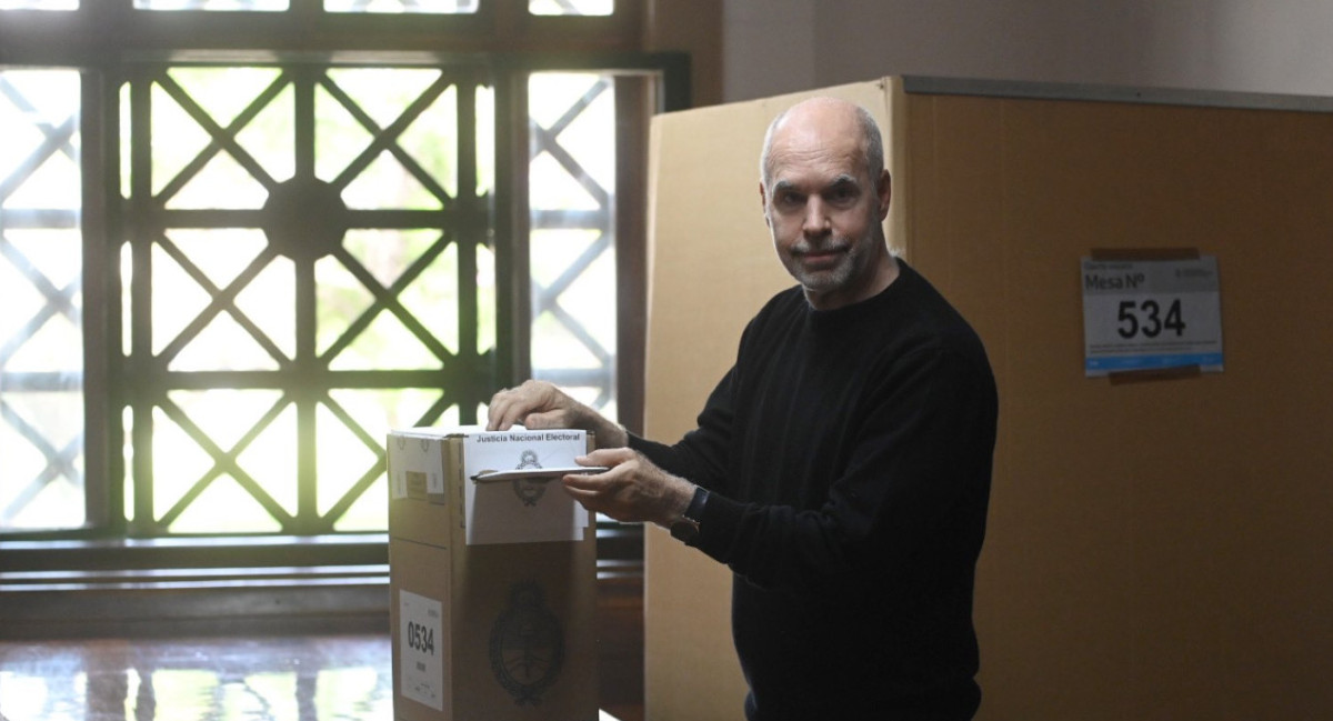 La votación Horacio Rodríguez Larreta. Foto: X @horaciorlarreta.