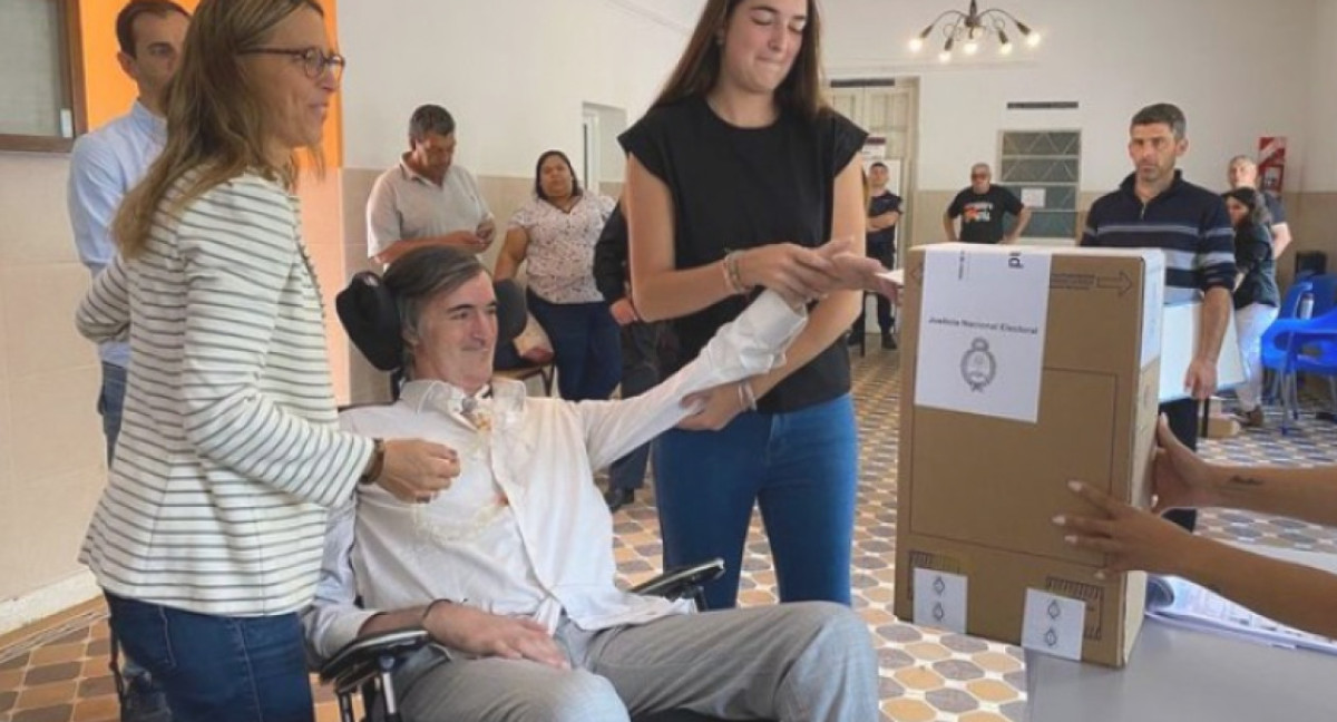 El voto de Esteban Bullrich. Foto: NA.