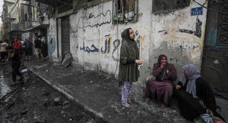 Ataques a Gaza. Foto: EFE.