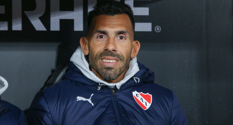 Carlos Tevez; entrenador de Independiente. Foto: NA.