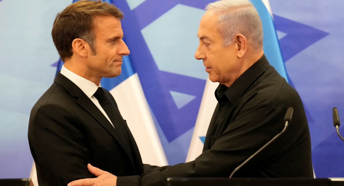 Emmanuel Macron y Benjamin Netanyahu. Foto: REUTERS.