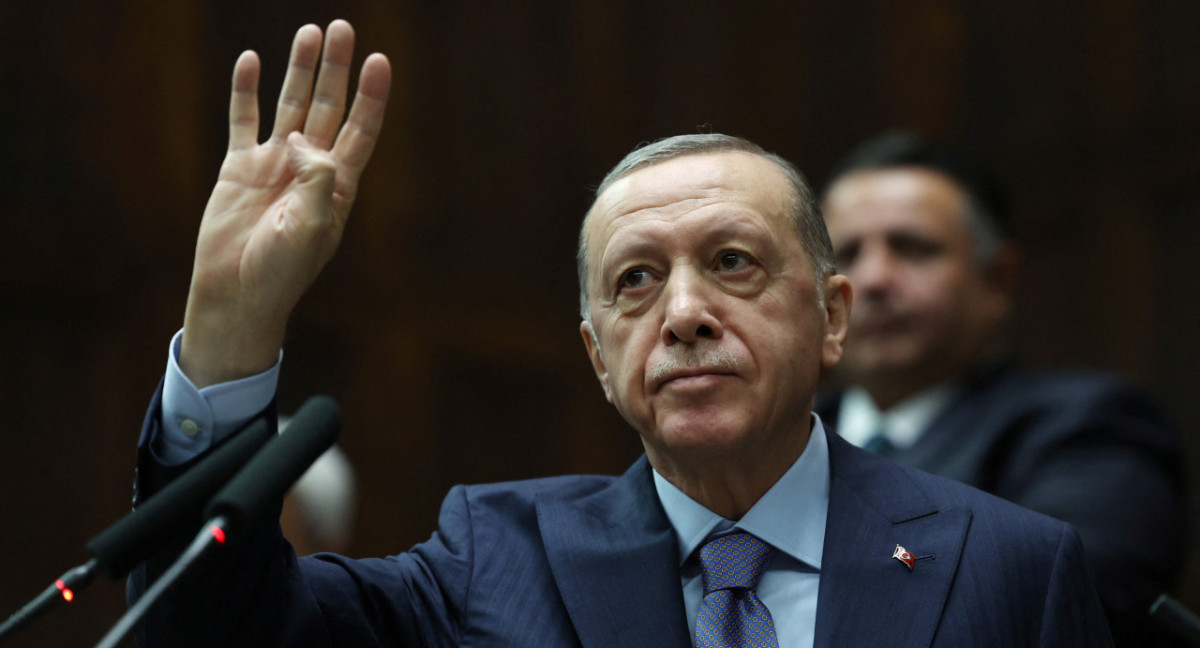 Erdogan, presidente de Turquía. Foto: Reuters.