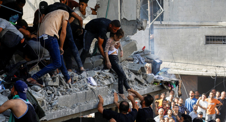 Bombardeos en Gaza. Foto: Reuters.