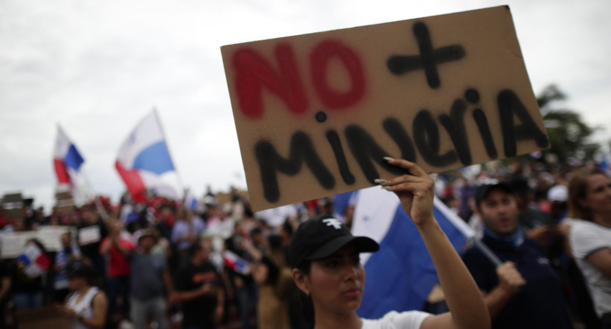 Protestas en Panamá. Foto: EFE.