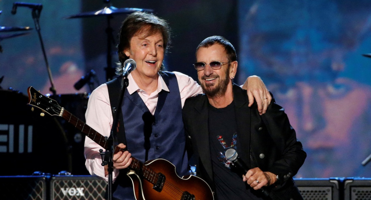 Paul McCartney y Ringo Starr en un homenaje de The Beatles. Foto: Reuters.