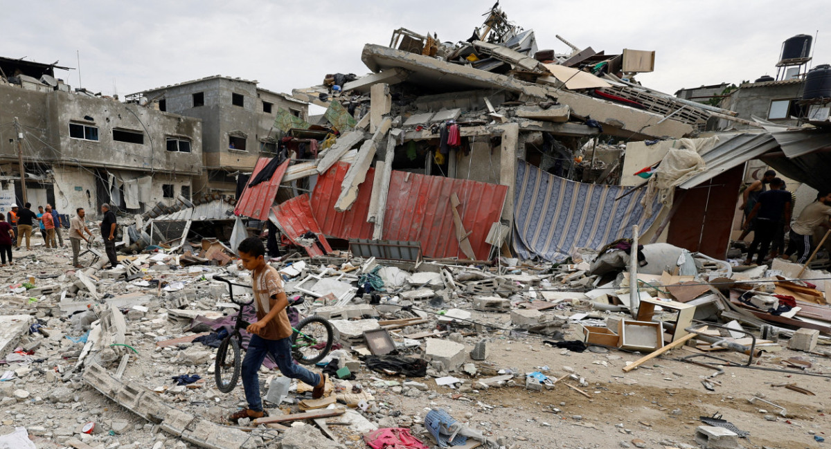 Gaza tras los bombardeos israelíes. Foto: Reuters.