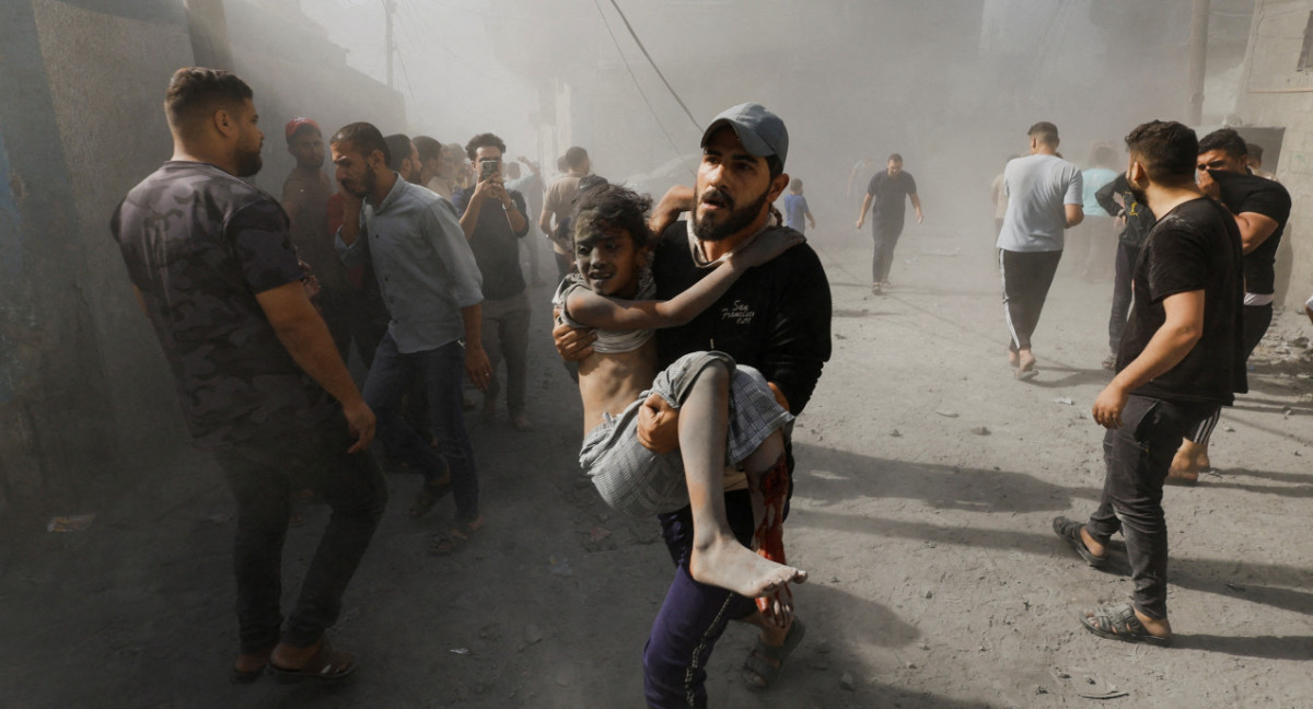 Bombardeos en Gaza. Foto: Reuters.